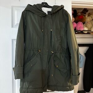 Banana Republic Olive Green Jacket with White Lining